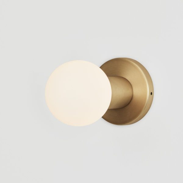 Tala Lochan Modern Wall Light - Brass & Graphite Finish